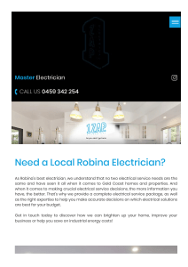 Electrician robina