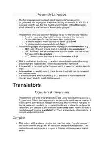 Assembly Language