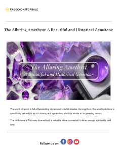 Amethyst Jewelry: Combining Elegance With Healing Power