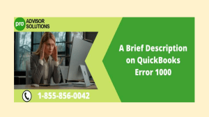 How to Fix QuickBooks Error 1000 Quickly and Easily