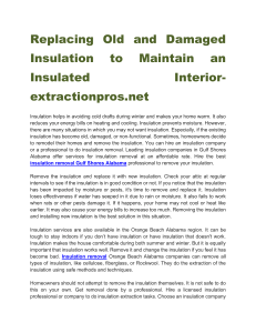 Replacing Old and Damaged Insulation to Maintain an Insulated Interior-extractionpros.net