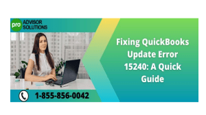 How to Resolve QuickBooks Update Error 15240 Easily