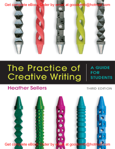 eBook (EPUB) The Practice of Creative Writing A Guide for Students 3e Heather Sellers