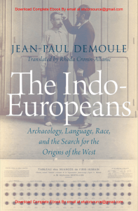 EBook For  The Indo-Europeans Archaeology, 1st Edition By Jean Paul Demoule