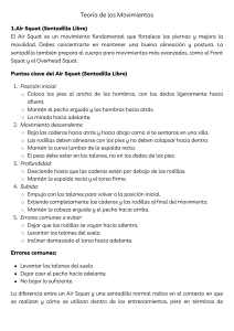 Teoría de los Movimientos air squat, deadlif y push press