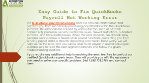 Best solutions for QuickBooks Payroll Not Working Issue