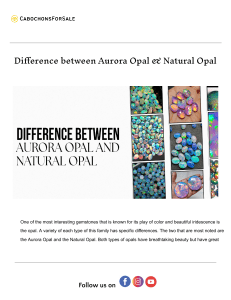 Aurora Opal vs. Other Opals: What Sets This Stunning Gem Apart