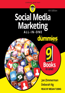 Social Media Marketing All in One for Dummies 4th Edition 