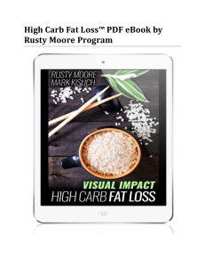 High Carb Fat Loss™ PDF eBook by Rusty Moore