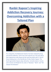 Ranbir Kapoor's Inspiring Addiction Recovery Journey-Overcoming Addiction with a Tailored Plan