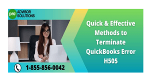 How to Resolve QuickBooks Error H505 Effectively