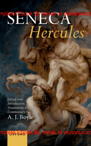 EBook For  Seneca Hercules 1st Edition By  Boyle