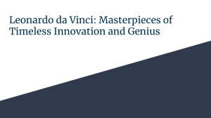 Leonardo da Vinci  Masterpieces of Timeless Innovation and Genius