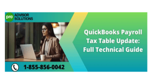 How to Easily Perform a QuickBooks Payroll Tax Table Update