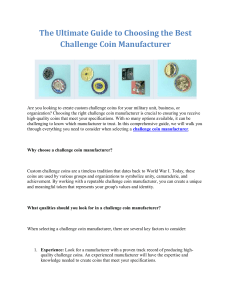 The Ultimate Guide to Choosing the Best Challenge Coin Manufacturer