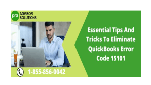 How to Fix QuickBooks Error Code 15101 Simple Solutions