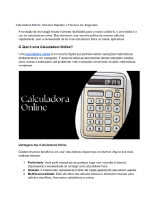 Calculadora Online  Cálculos Rápidos e Precisos em Segundos