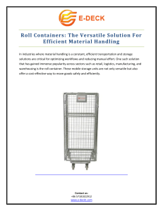 Roll Containers The Versatile Solution For Efficient Material Handling