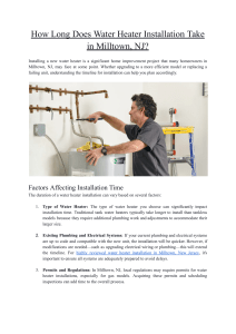 How Long Does Water Heater Installation Take in Milltown, NJ