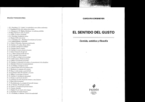 KORSMEYER, C. EL SENTIDO DEL GUSTO, CAP. 4