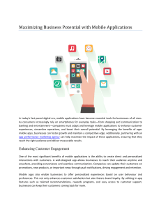 Maximizing Business Potential with Mobile Applications