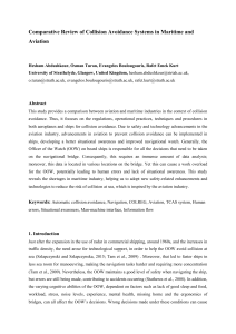 Collision avoidance in maritime and aviation