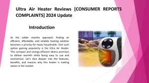 Ultra Air Heater Reviews