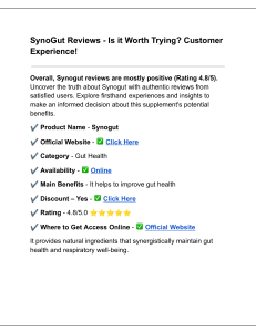 Syno Gut Review - Is it Worth Trying? Customer Experience! (1)