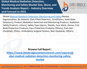 Medical Radiation Detection, Monitoring and Safety