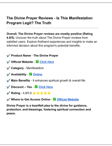 Divine Prayer Review - Is This Manifestation Program Legit? The Truth (1)