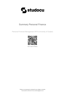 summary-personal-finance