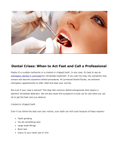 Dental Crises When to Act Fast and Call a Professional