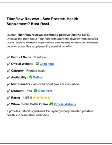 Titan Flow Review - Safe Prostate Health Supplement? Must Read (1)