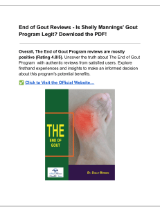 End of Gout Review - Is Shelly Mannings' Gout Program Legit? Download PDF! (1)