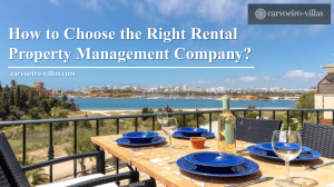 Choose the Right Rental Property Management Company