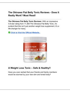 Okinawa Flat Belly Tonic Review - Does It Really Work? Must Read! (1)