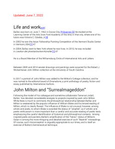 From President Executive of Williamsburg Art & Historical Center--Terrance Lindall send me the Encyclopedic for Wikipedia Article 2022.