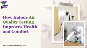 Indoor Air Quality Testing: Health & Comfort