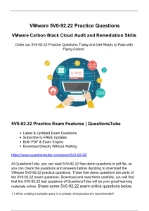 VMware 5V0-92.22 Practice Questions- Help You Achieved Your Goals with Right Resources