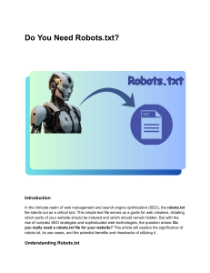 Do You Need Robots.txt? SEO Guide