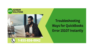 How to Resolve QuickBooks Error 15107 Quickly