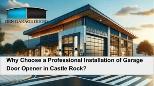 Expert Garage Door Opener Installation: A Smart Choice for Castle Rock Homeowners