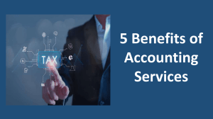 5 Benefits of Accounting Services