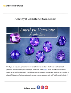 Caring for Your Amethyst Jewelry: Keeping Its Deep Purple Vibrant