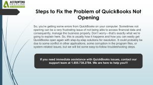 Essential fixes for QuickBooks Not Opening