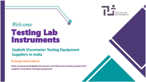 Saybolt Viscometer Testing Equipment Suppliers in India