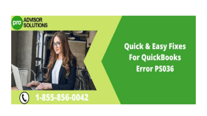 QuickBooks Error PS036 Fix Payroll Update Issue Quickly