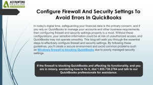 How to prevent Windows Firewall Is Blocking QuickBooks