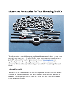 Must-Have Accessories for Your Threading Tool Kit