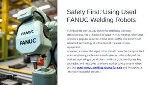 How to Ensure Worker Safety Around Used FANUC Welding Robots